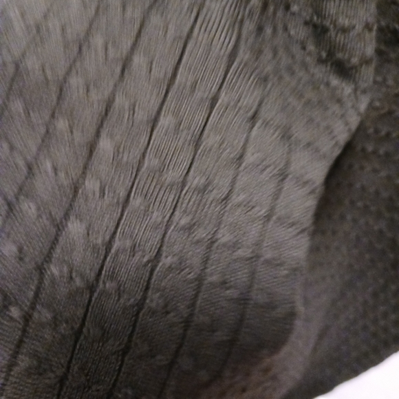 Tommy Bahama Pickford Black Cable Knit Long Sleeve Quater Zip Sweater Dress - Picture 5 of 8